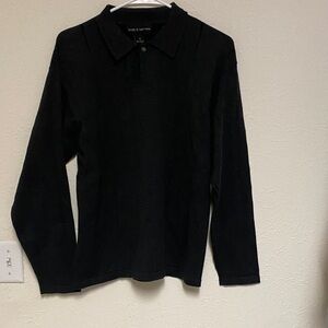 Croft & Barrow Men’s dark gray Long Sleeve Polo Shirt